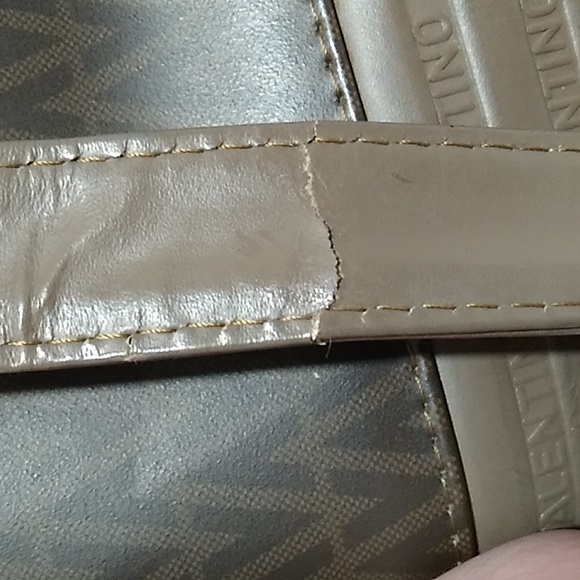 Mario Valentino Vintage Shoulder Bag W Unbranded Gold Chain Strap - Picture 16 of 16